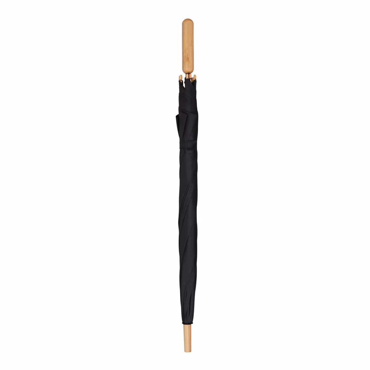 Vue 4 de Parapluie bâton 25” en R-PET. Poignée droite, ouverture automatique