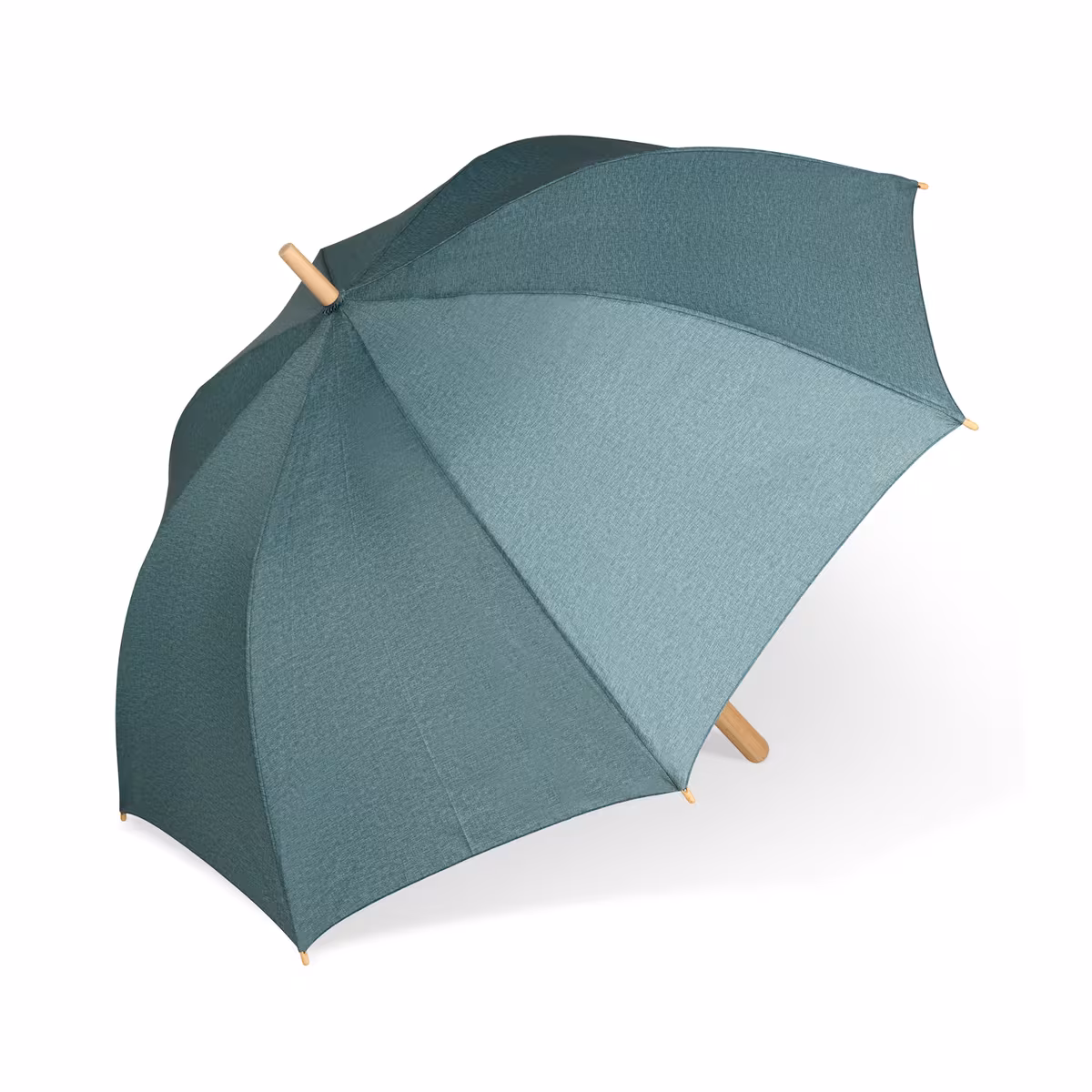 Vue 13 de Parapluie bâton 25” en R-PET. Poignée droite, ouverture automatique