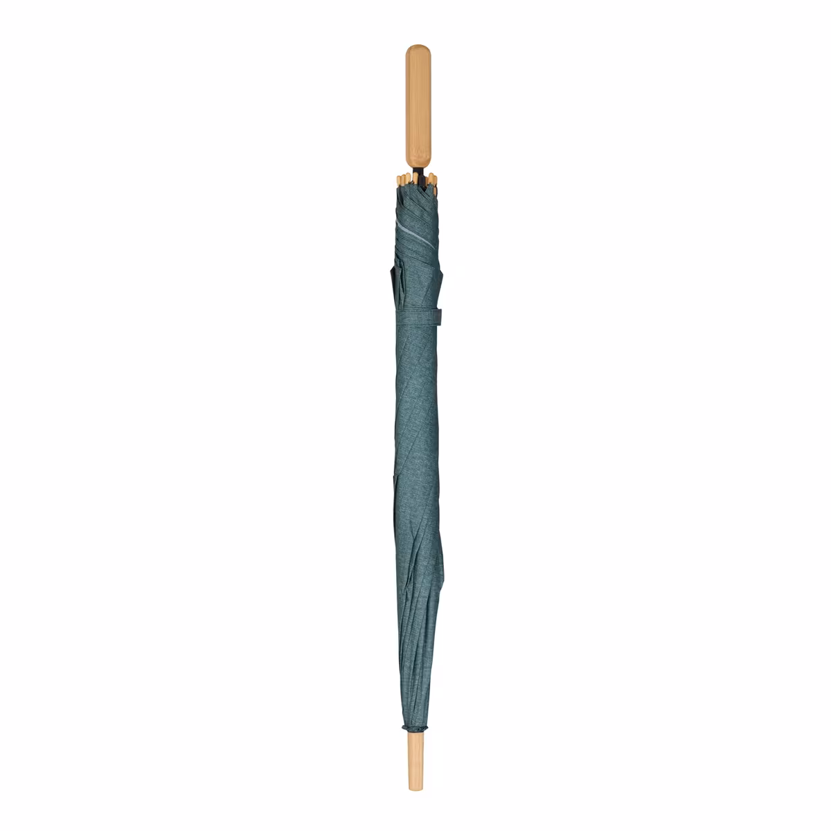 Vue 12 de Parapluie bâton 25” en R-PET. Poignée droite, ouverture automatique