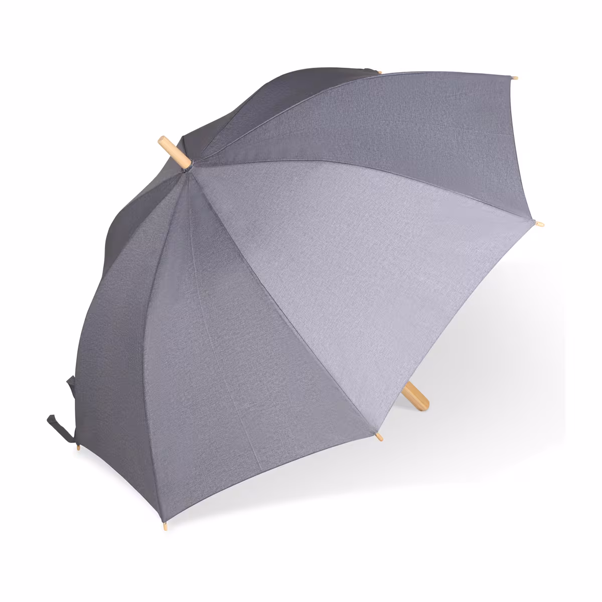 Vue 17 de Parapluie bâton 25” en R-PET. Poignée droite, ouverture automatique