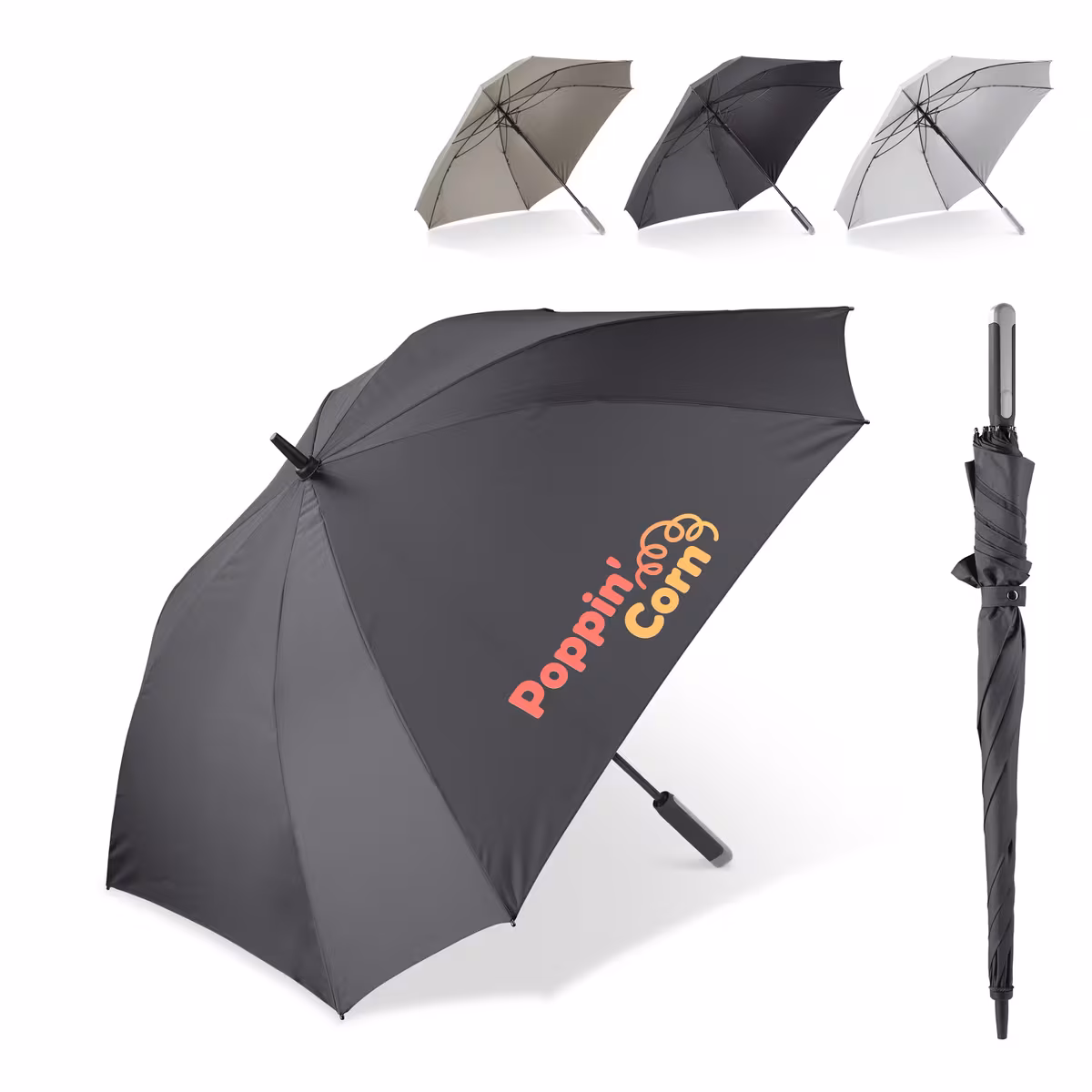Vue 6 de Parapluie carré Deluxe 27”