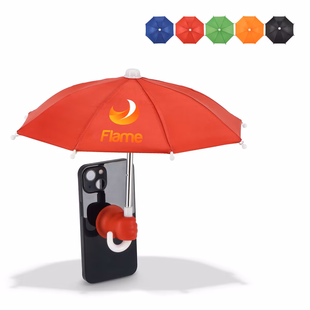 Vue 4 de Parapluie pour téléphone avec support à ventouse