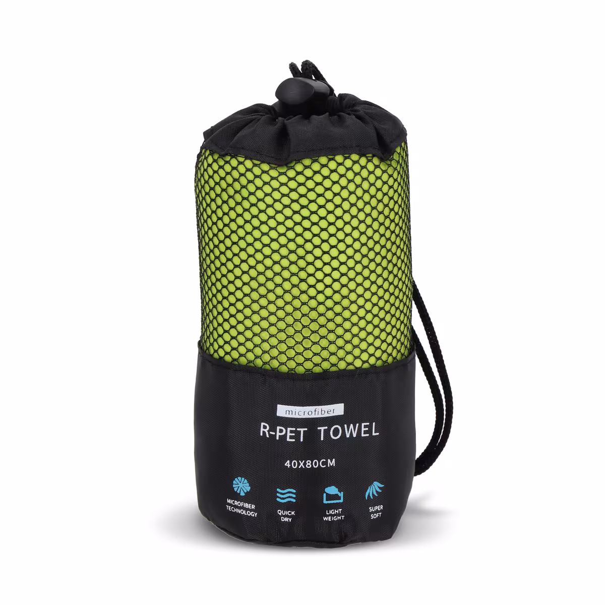 Vue 30 de Serviette R-PET Quick Dry 40 × 80 cm avec pochette, sublimation.