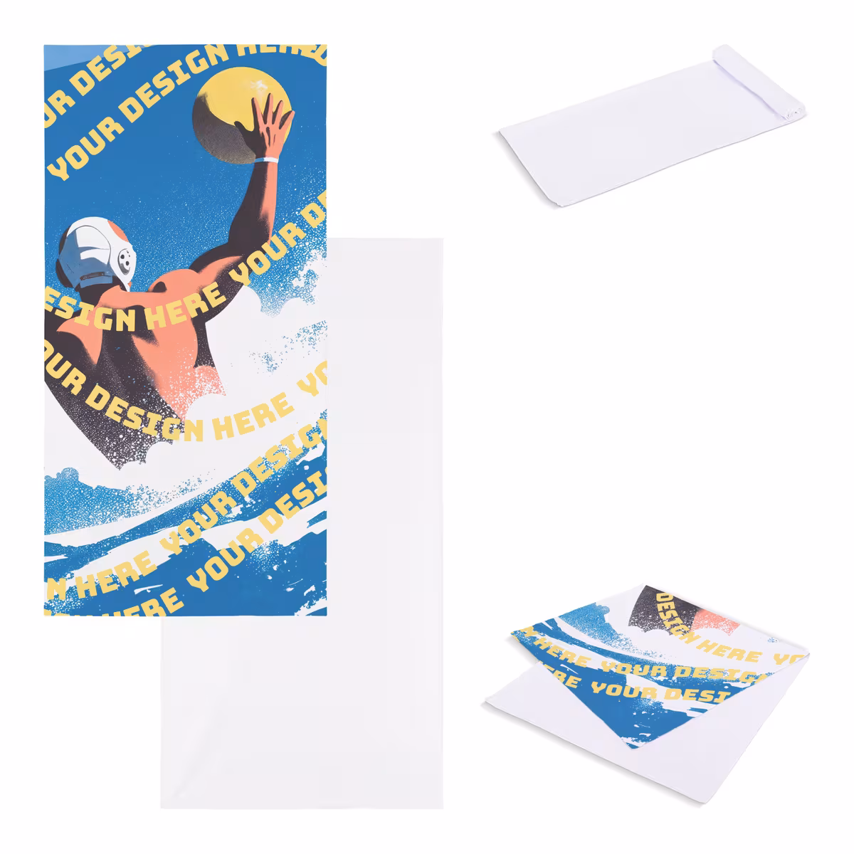 Vue 6 de Serviette à séchage rapide 70 x 140 cm (200 g/m²) sublimation