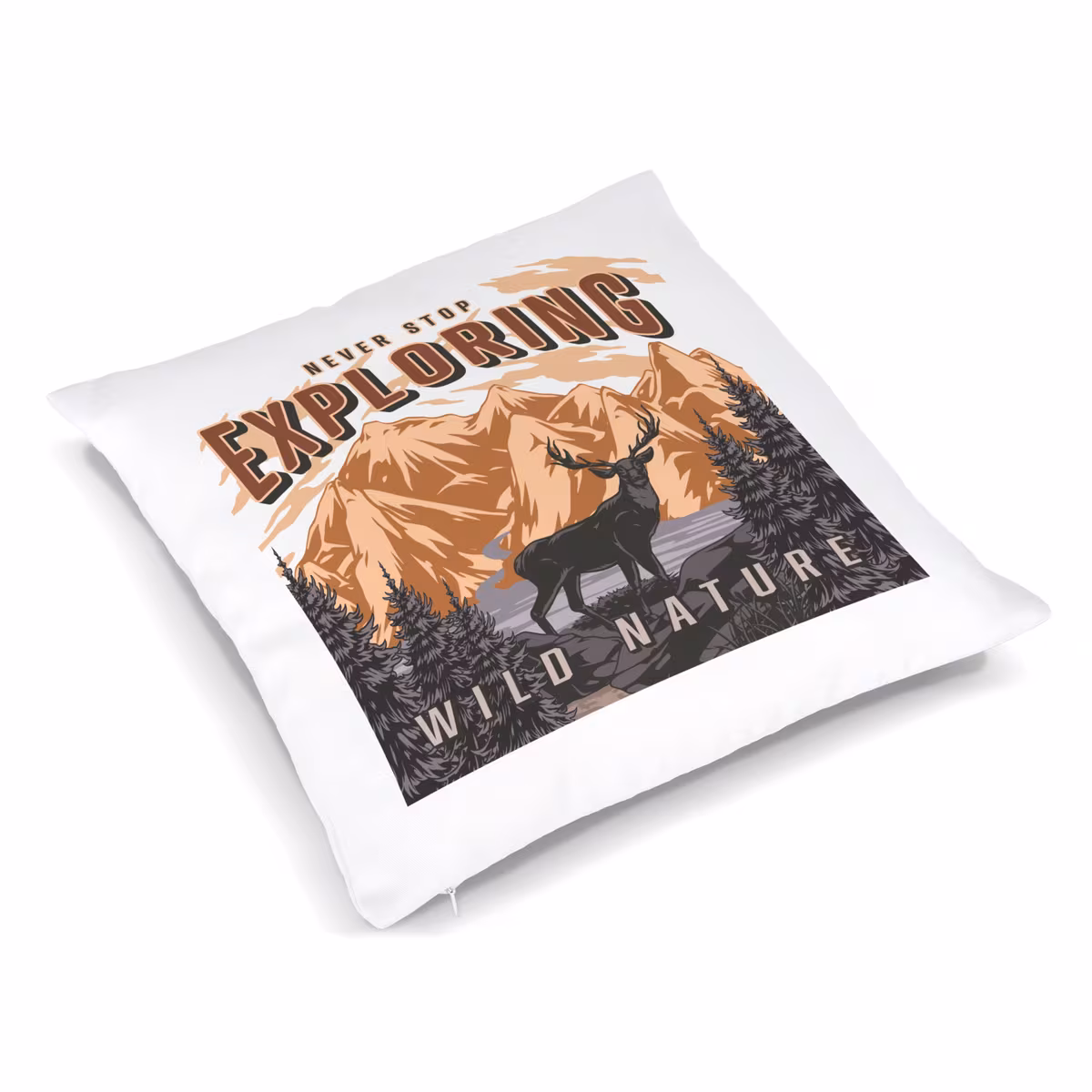 Vue 5 de Housse de coussin en sergé et coussin 40x40 cm sublimation