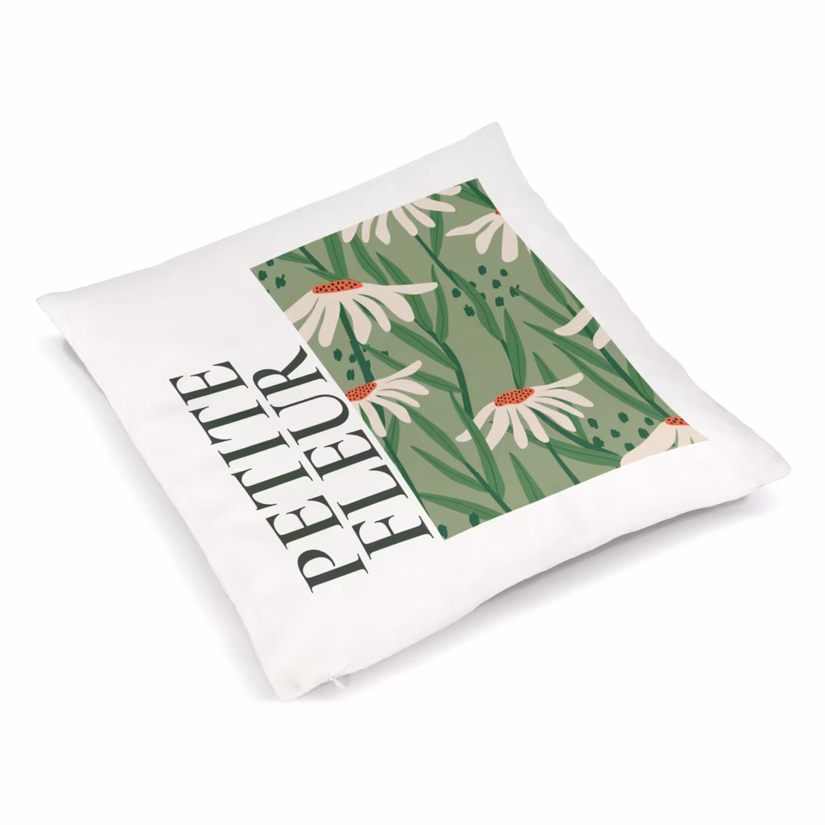 Vue 2 de Housse de coussin en peluche et coussin 40x40 cm sublimation