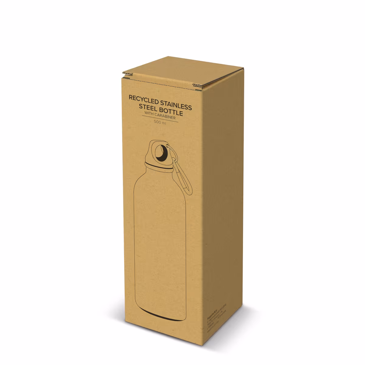 Vue 22 de Bouteille à simple paroi en acier inoxydable recyclé, 500 ml