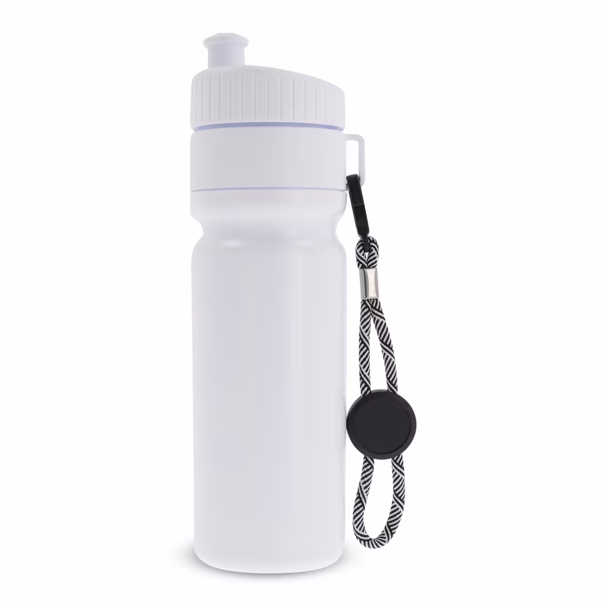 Bidon de sport avec bord et cordon 750ml