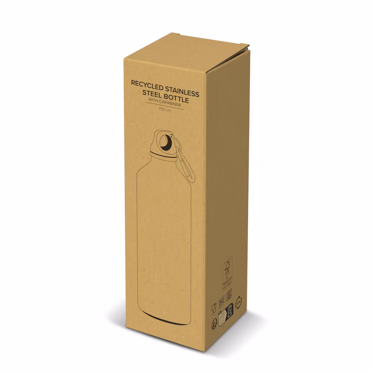 Vue 22 de Bouteille à simple paroi R-SS avec mousqueton 750ml