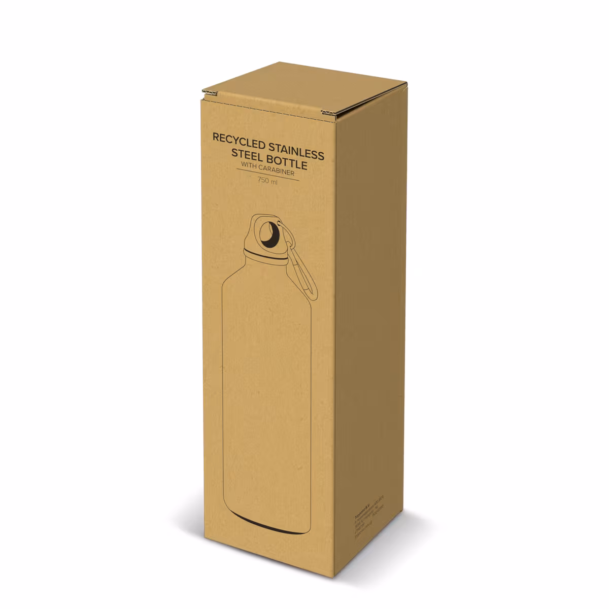 Vue 30 de Bouteille à simple paroi R-SS avec mousqueton 750ml