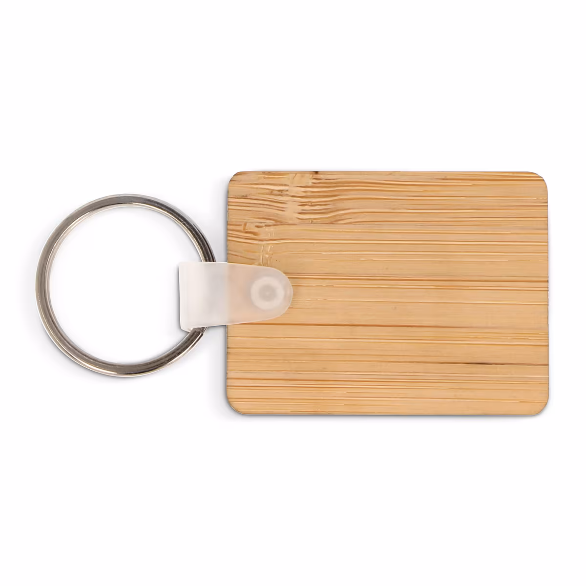 Vue 2 de Porte-clés Bambou rectangulaire