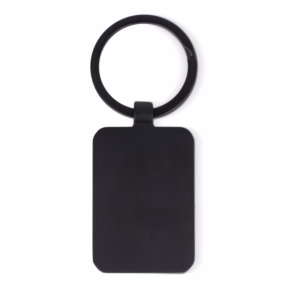 Vue 2 de Porte-clés en bambou et métal rectangulaire