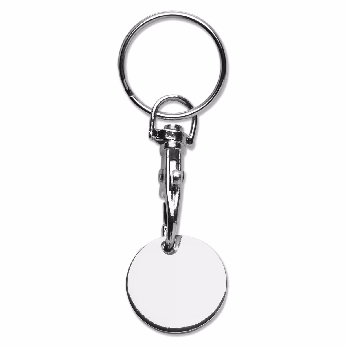 Vue 2 de Porte-clés jeton de caddie
