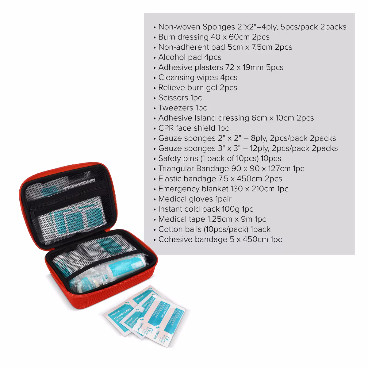 Vue 3 de Trousse de premiers secours 40 pièces Andes
