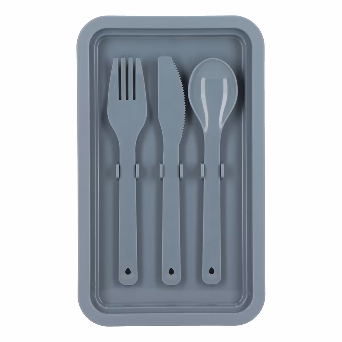 Vue 2 de Boîte à lunch double étage avec couverts