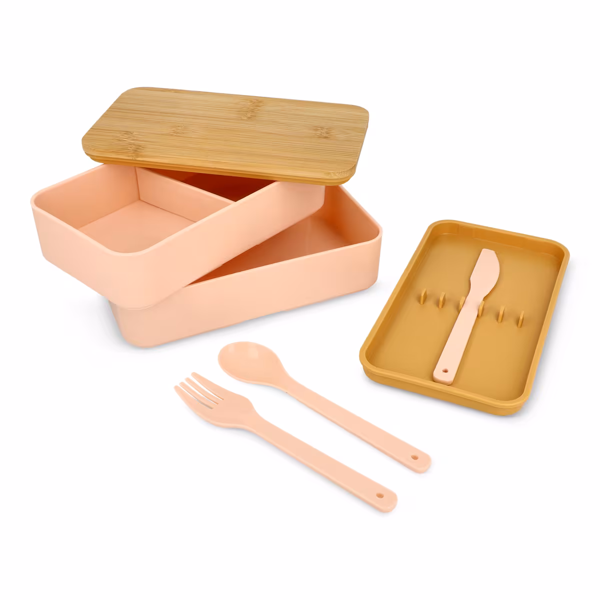 Vue 27 de Boîte à lunch Bento R-PP & Bambou