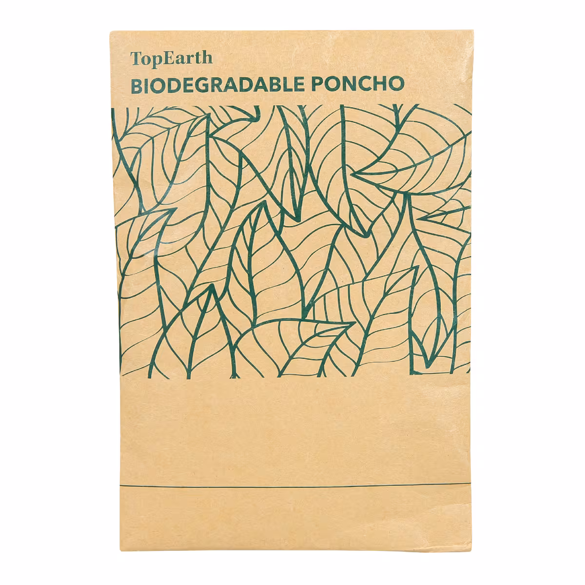 Vue 3 de Poncho biodégradable