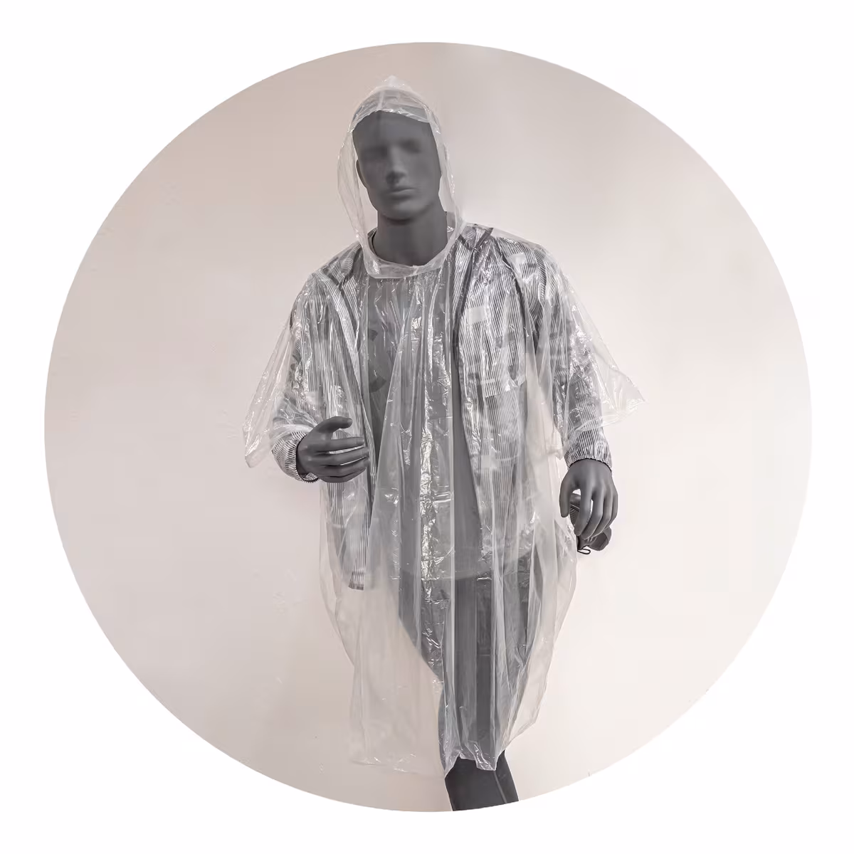 Vue 5 de Poncho biodégradable