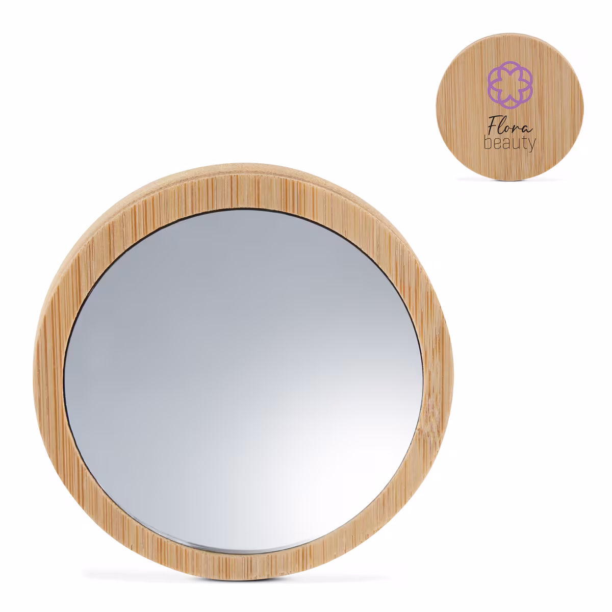 Vue 4 de Miroir en bambou
