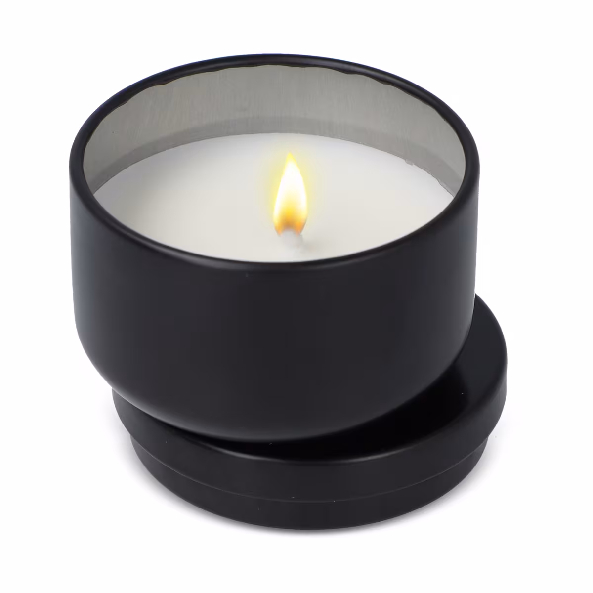 Vue 14 de Bougie Asana non parfumée à base de plantes dans une boîte recyclée