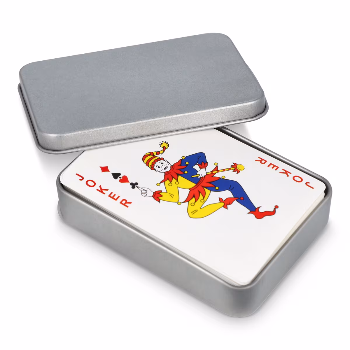 Vue 6 de Jeu de cartes dans une boîte en fer-blanc