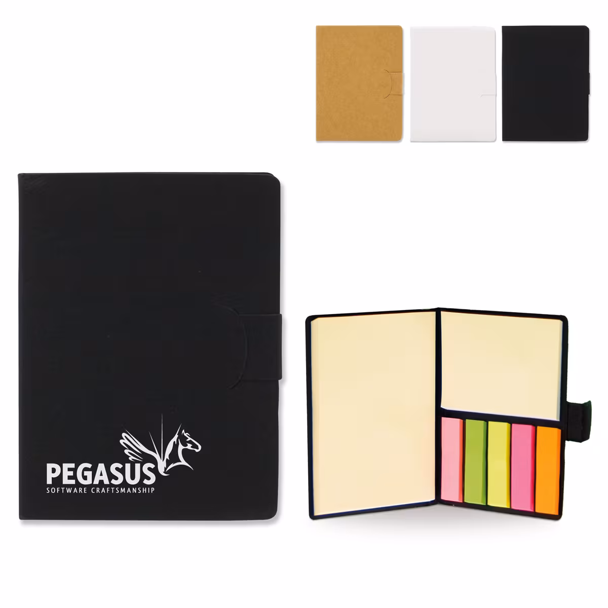 Vue 4 de Carnet avec marques pages