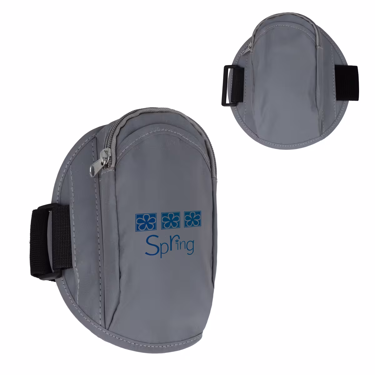 Vue 3 de Brassard de sport réfléchissant avec pochette pour objets de valeur