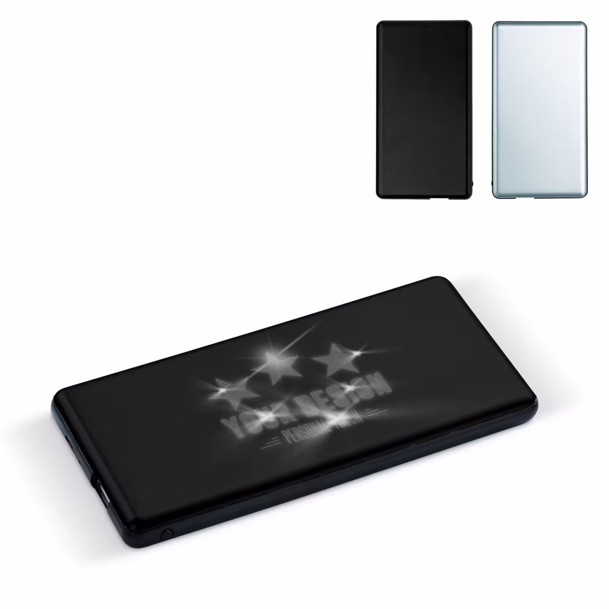 Vue 5 de Powerbank au logo lumineux 4000mAh