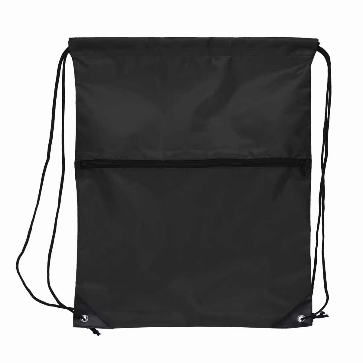 Vue 7 de Sac à cordon 210T R-PET avec fermeture éclair