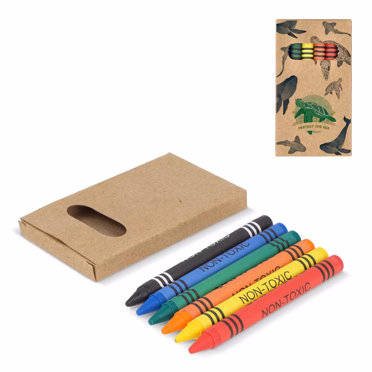 Vue 4 de 6 crayons de couleur dans une boîte de bricolage