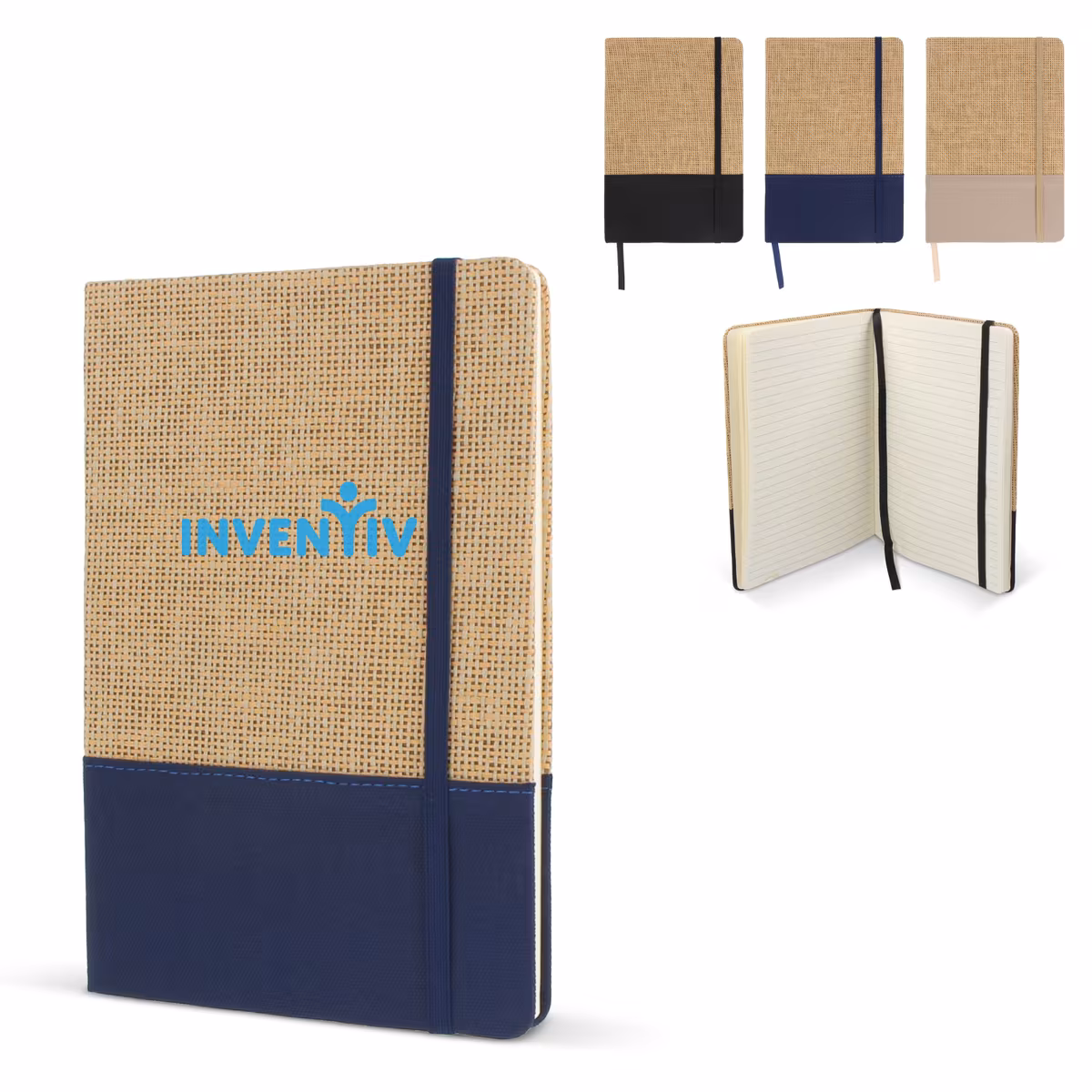Vue 8 de Carnet de notes en jute R-PET