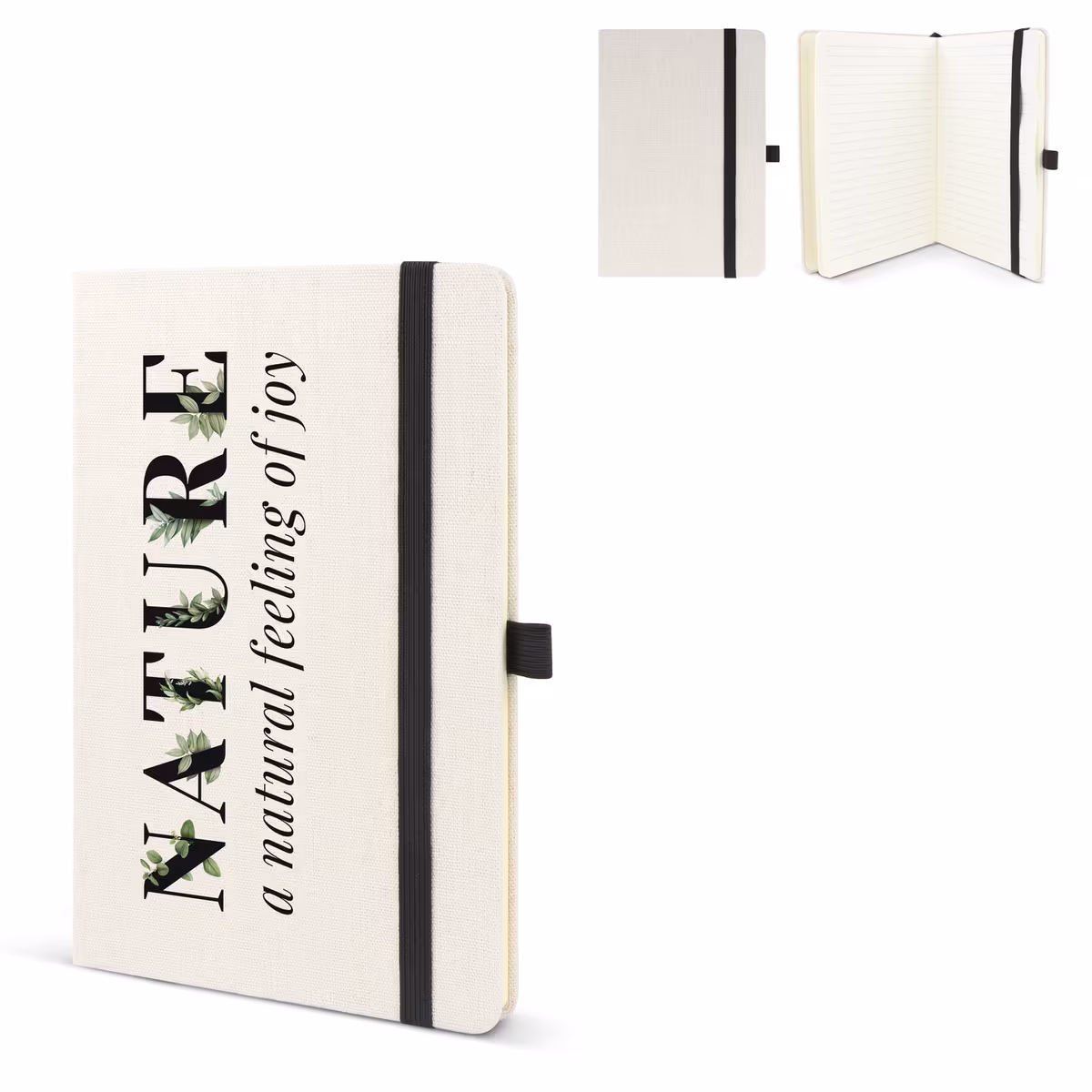 Carnet en coton recyclé et R-PET A5