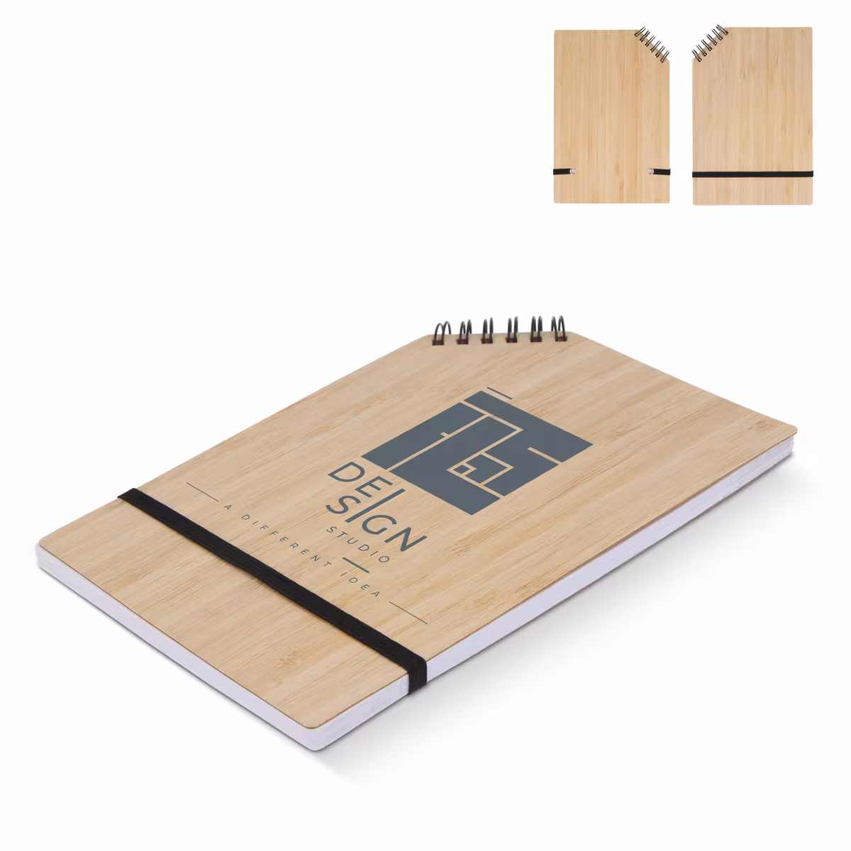 Cahier à reliure d'angle en bambou A5