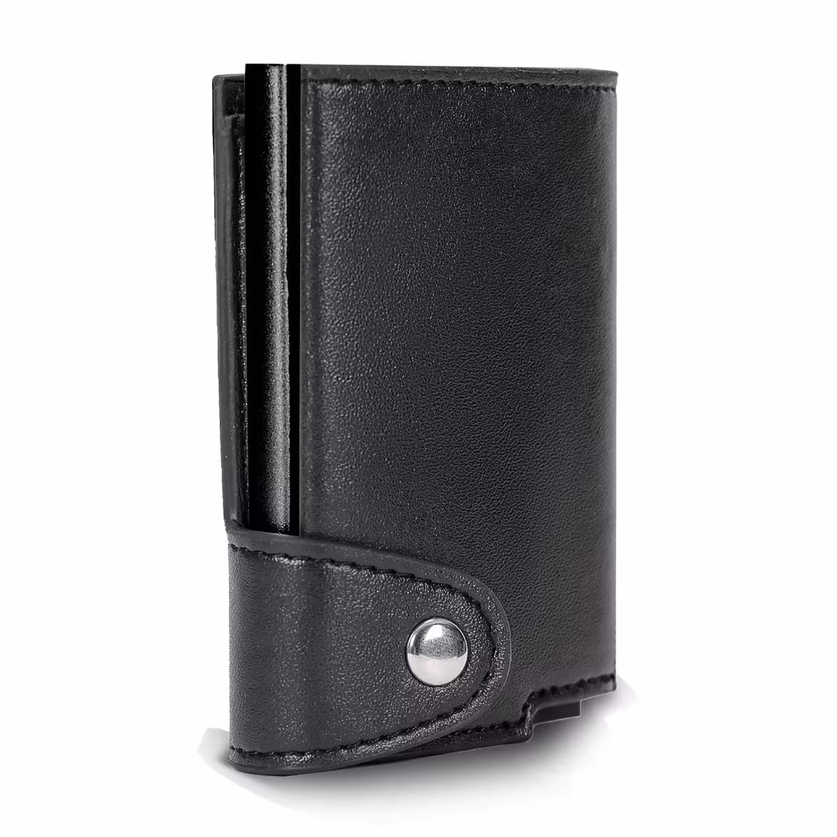 Vue 3 de Portefeuille avec porte-cartes bleue RFID