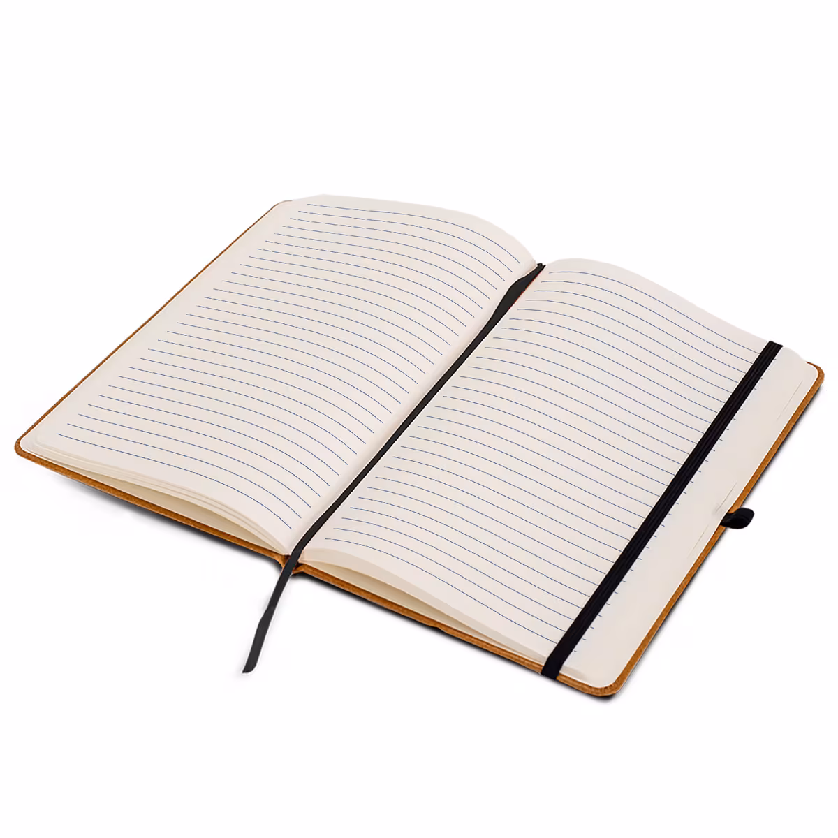 Vue 7 de Carnet A5 couverture rigide en cuir recyclé