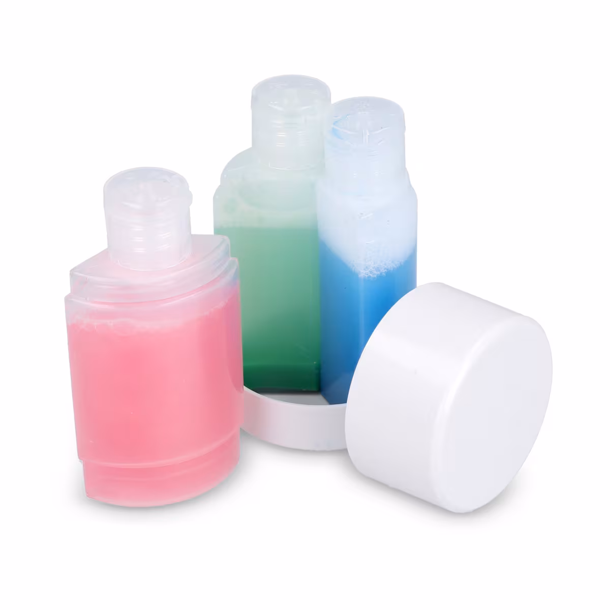 Vue 5 de Trio de flacons de toilette de voyage