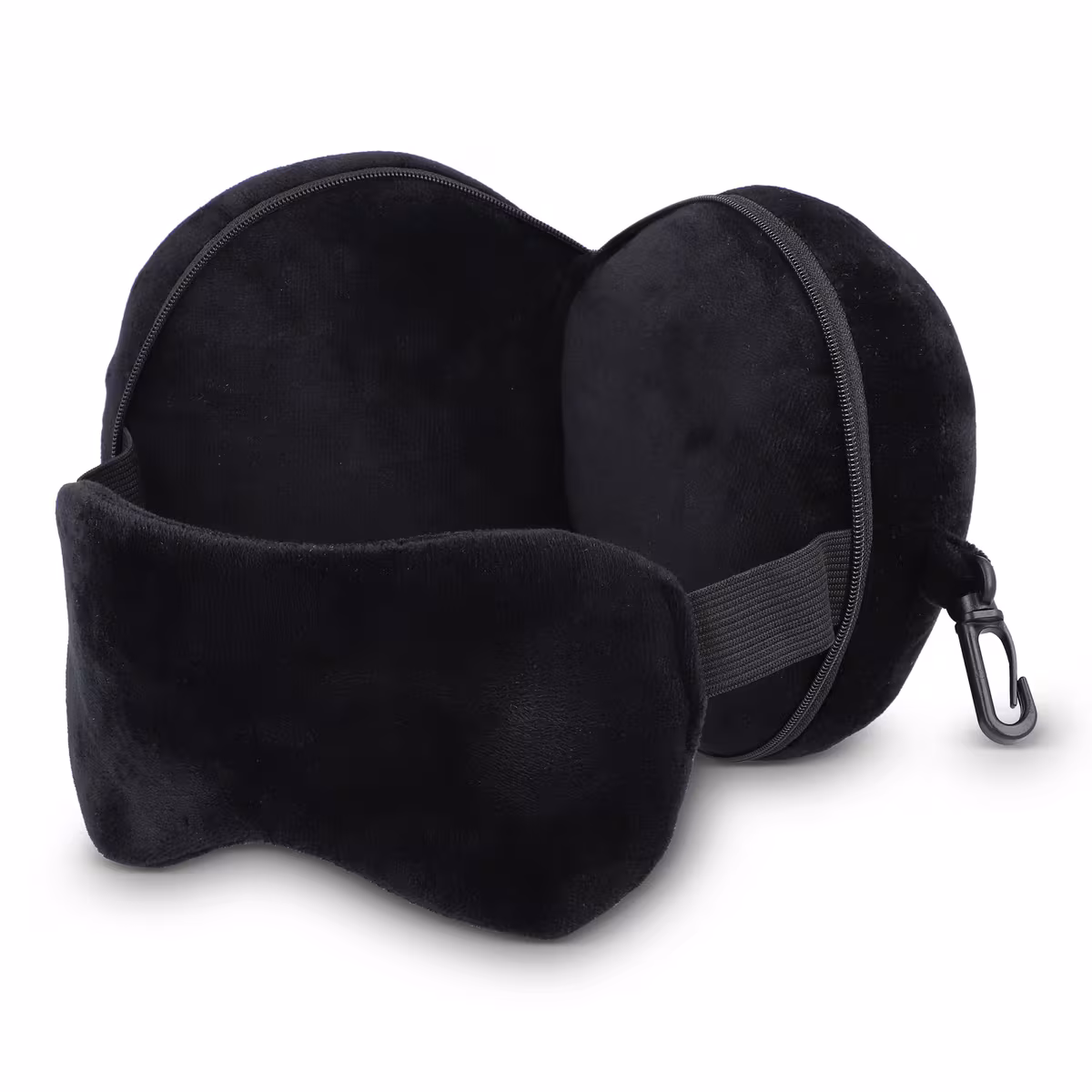 Vue 2 de Oreiller masque de voyage avec housse à fermeture éclair