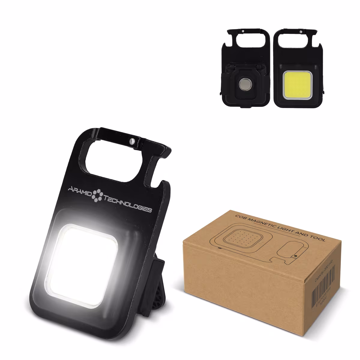 Vue 5 de Lampe magnétique rechargeable COB