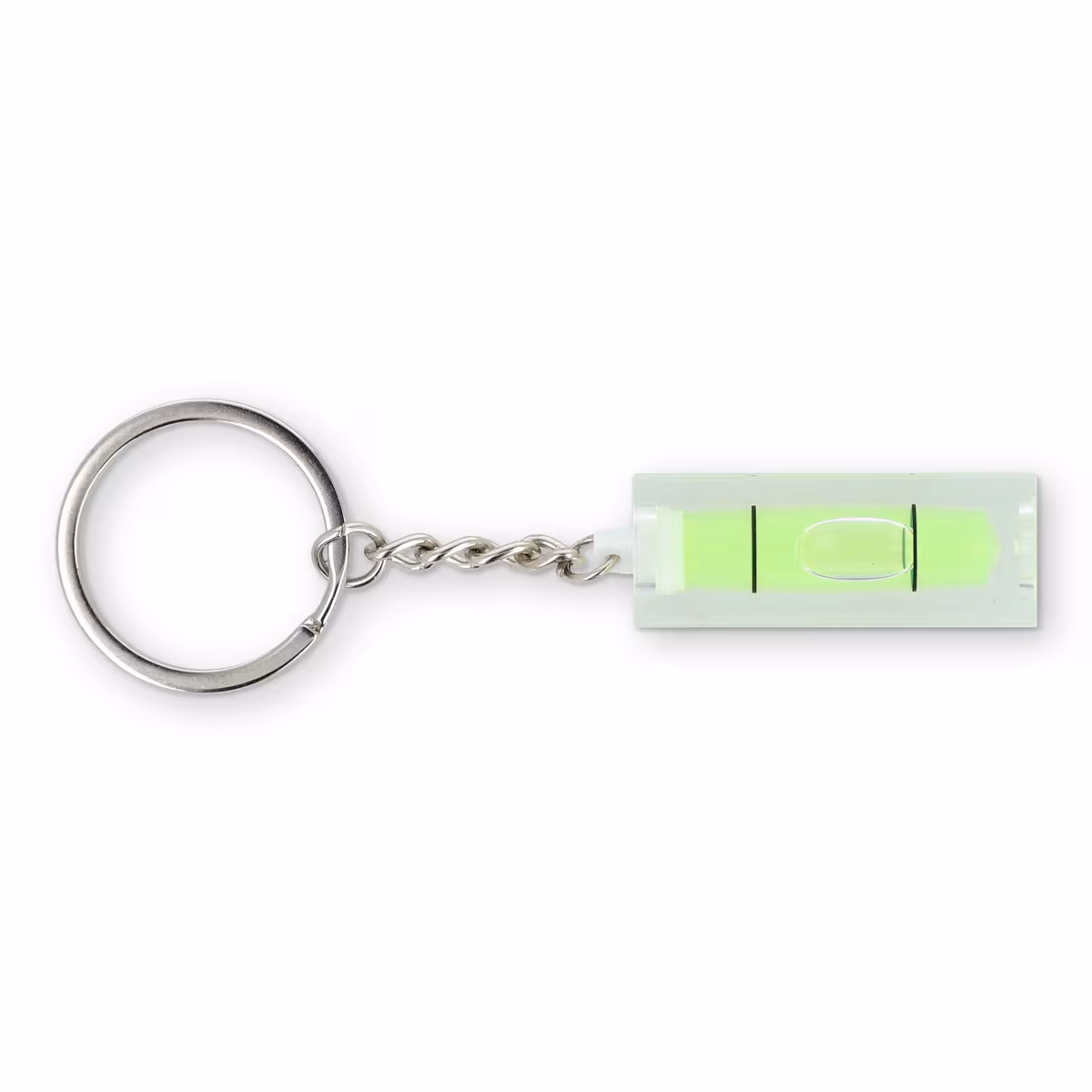 Vue 2 de Porte-clés avec niveau à bulle