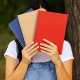 Vue 5 de Cahier spirale cuir régénéré A5 LIBER