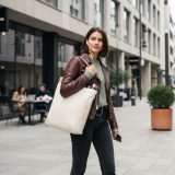 Vue 4 de Totebag coton bio 280g JAVAMARIE