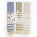 Vue 3 de Fouta polycoton 150g SANDY