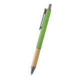 Vue 6 de Stylo a Bille en Plastique avec Bambou Nalona