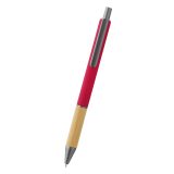 Vue 5 de Stylo a Bille en Plastique avec Bambou Nalona