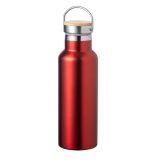 Vue 5 de GOURDE ACIER INOXYDABLE ET BAMBOU 500 ml NAXEL