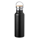 Vue 4 de GOURDE ACIER INOXYDABLE ET BAMBOU 500 ml NAXEL