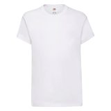 Vue 2 de T-shirt 100 % Coton Manches Courtes Original Blanche Enfant