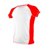 Vue 2 de T-shirt Technique 361 Femme Blanc / Rouge