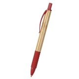 Vue 4 de Stylo en Bambou et Paille de Ble/abs Econatur