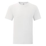 Vue 2 de T-shirt 100 % Coton Manches Courtes Iconic Blanche Homme